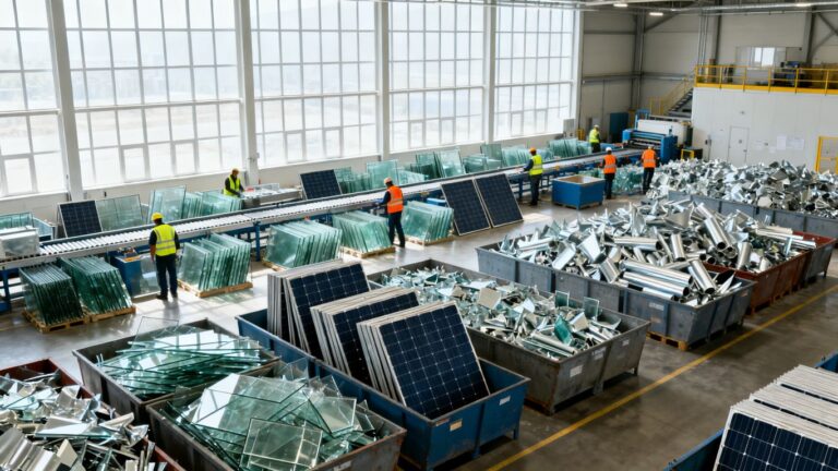 Les filières de recyclage des panneaux solaires expliquées
